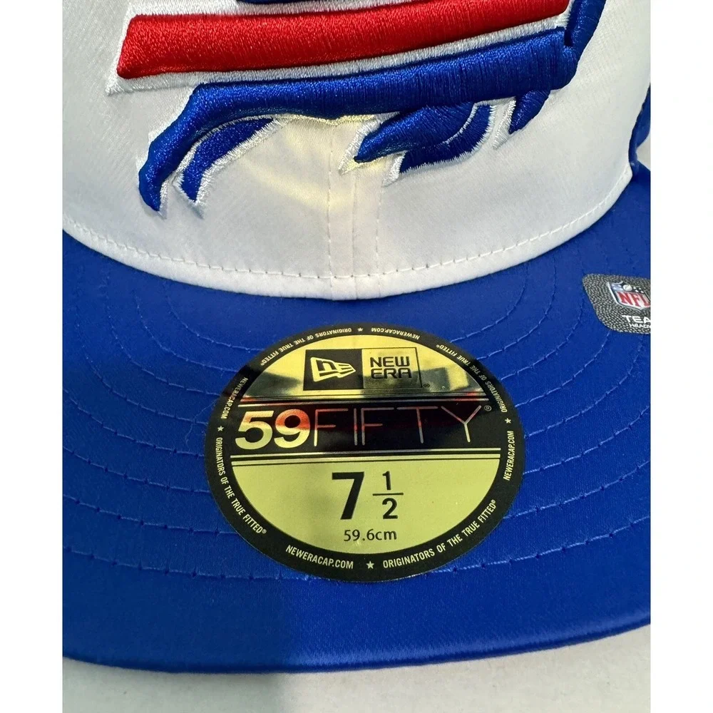 New Era 59Fifty Buffalo Bills Fitted Satin Hat Size 7 1/2 Brand NEW
